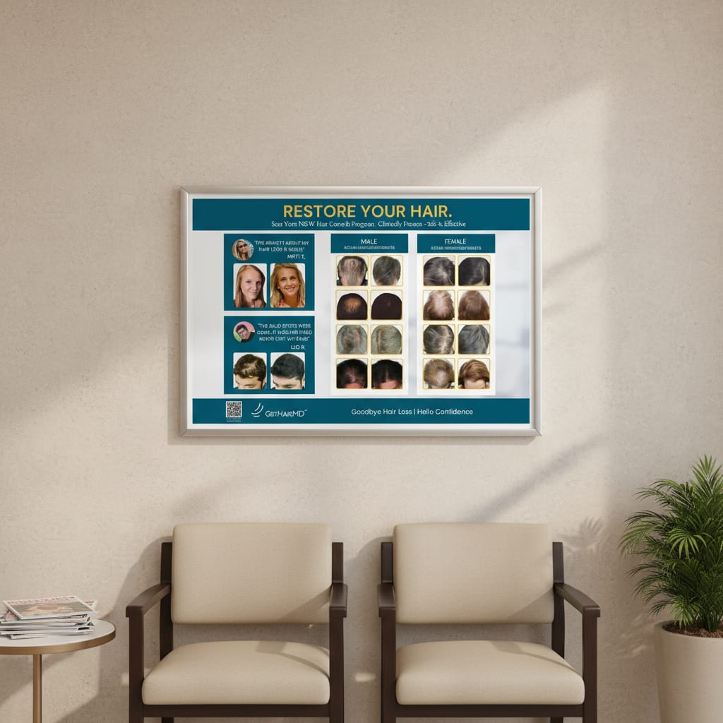GetHairMD Results Wall Poster